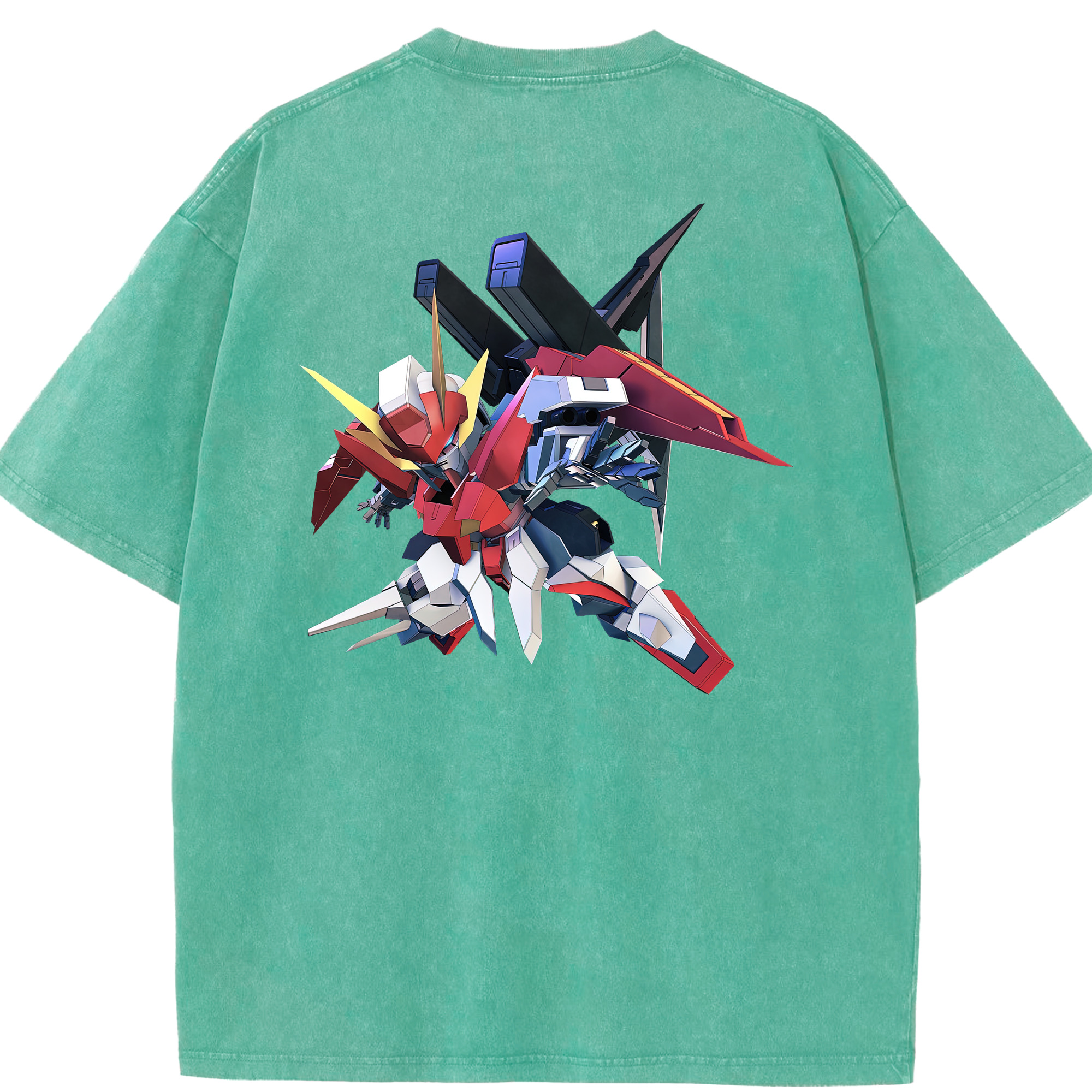 （画像用） 機動戦士ガンダム Mobile Suit Gundam 綿100% ヴィンテージ風 半袖Tシャツ（背面プリント）